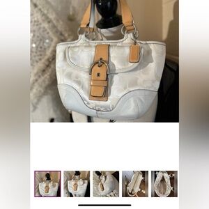 Coach Signature Optic Soho Market Tote Satchel